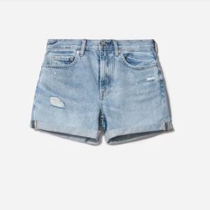 Everlane Jean Shorts The Denim Short Distressed Size 24